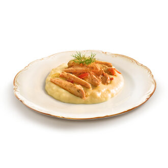 Baharatlı Tereyağlı Tavuk Ve Patates Püresi görseli