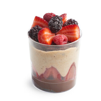 Badem Unlu, Çilekli Muzlu Fit Pasta (Şekersiz) görseli