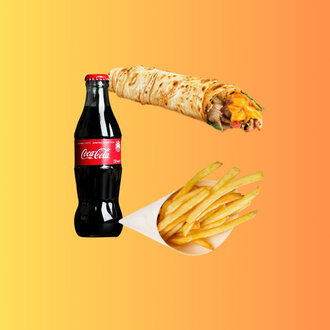 Cheddarlı Tavuk Döner Dürüm Menü görseli