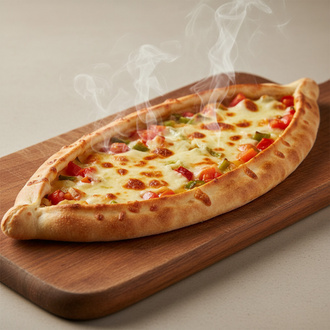 Kaşarlı Sebzeli Pide görseli