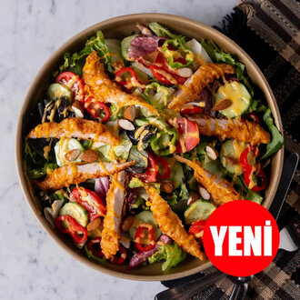 Chicken Fingers Salata görseli