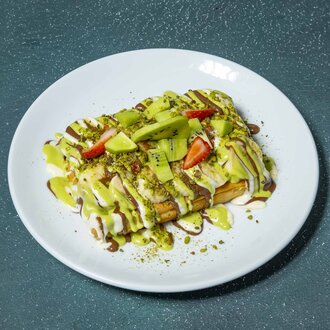 Kivili Çilekli Muzlu Maxi Waffle (Küçük Boy) görseli
