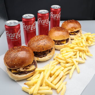 4'Lü Aile Baba Burger Menü görseli