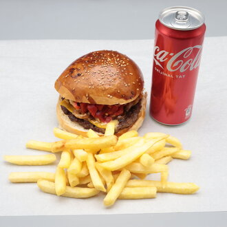 Közlenmiş Sebze Burger Menü görseli