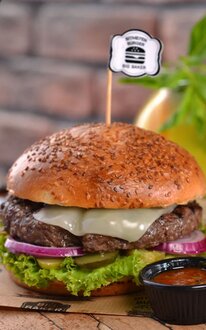 Mozzarella Peynirli Burger görseli