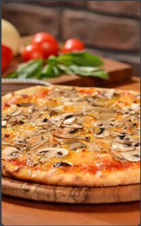 Funghı Cheddar Pizza görseli