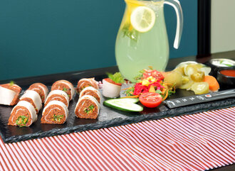 Hindi Füme Sushi Rolls 10-12 (Dilim) görseli