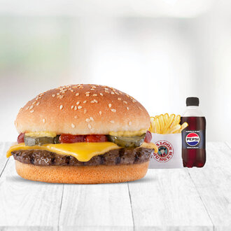 Mega Cheeseburger Menü görseli