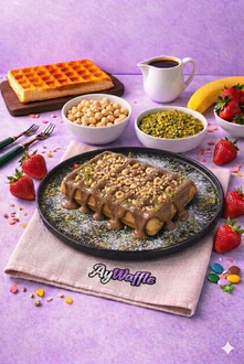 Sütlü Çikolatalı Waffle görseli