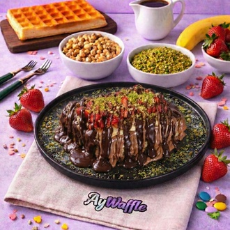 Çikolata Aşkı Waffle görseli