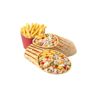 Kremalı Mantar Soslu Tavuk Wrap görseli