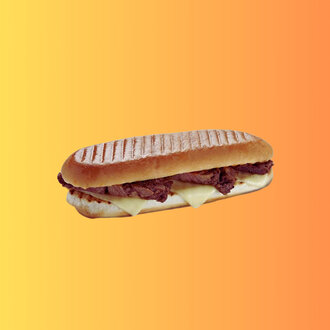 Cheddarlı Kaşarlı Kavurmalı Tost görseli
