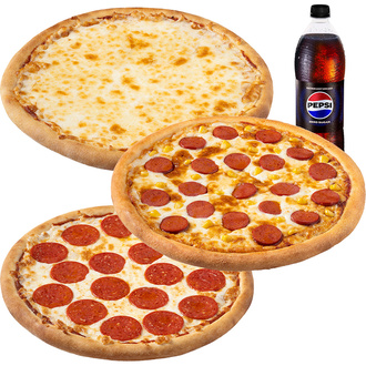 3 Adet Orta Boy Pizza + Litrelik İçecek görseli