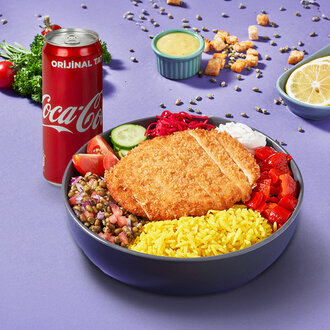 Chicken Katsu Bowl + Coca Cola 250 Ml görseli