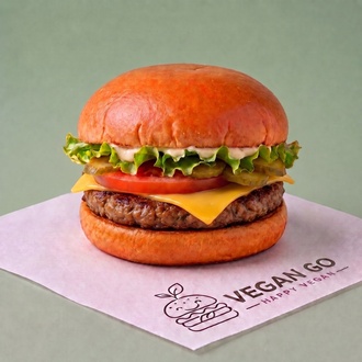 Vegan Go Et Cheeseburger görseli