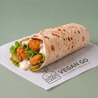 Vegan Şnitzel Wrap görseli