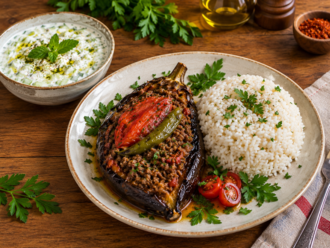 Karnıyarık & Pilav & Cacık görseli
