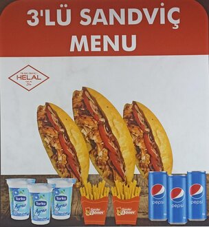 3'Lü Sandviç Ayran Menü görseli