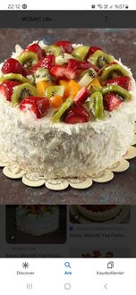 Meyveliı Pasta (No. 0) (4 .6 Kişilik) görseli