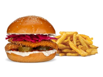 Meksıka Soslu Çıtır Tavuk Burger görseli