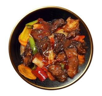 2102 - Tatlı Ekşi Soslu Dana Eti - Sweet & Sour Beef görseli