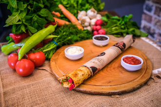 Mozzarellalı Kaşarlı Zurna Dürüm (35 Cm.) (60 Gr.) görseli