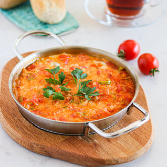 Kaşar Peynirli Menemen görseli