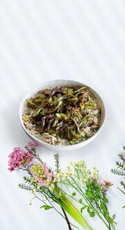 Sebzeli Pilav Üstü İnce Kıyım Biberli Dana Eti görseli