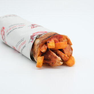 Kömürde Large Hatay Usulü Tavuk Döner Dürüm görseli