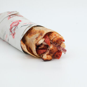 Kömürde Tavuk Şiş Dürüm görseli