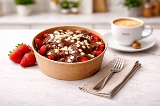 Çilekli Küp Waffle görseli