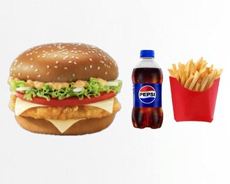 Buffalo Chicken Burger Menü görseli
