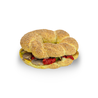 Ballı Hardallı Mantarlı Bagel Sandviç görseli