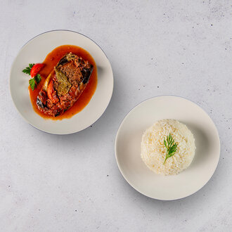 Karnıyarık & Pirinç Pilavı (İkili Tabak) görseli