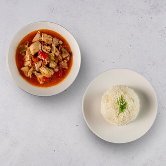 Tavuk Sote & Pirinç Pilavı. görseli