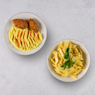 Püreli Kadınbudu Köfte & Makarna görseli