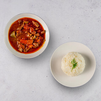 Et Sote & Pirinç Pilavı (İkili Tabak) görseli