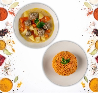Ekşili Köfte & Bulgur Pilavı görseli