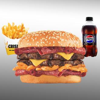 Double Western Burger Bbq Menü görseli