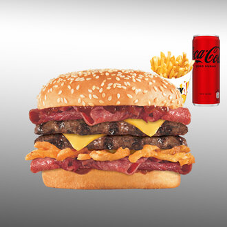 Double Western Burger Bbq Menü görseli