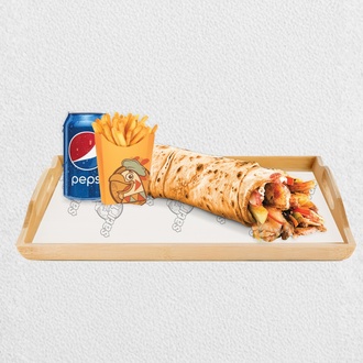 Tavuk Döner Dürüm & Patates Kızartması Menü görseli
