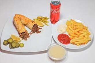 Tavuk Tantuni Dürüm+ Patates Kızartması + Kutu Kola görseli