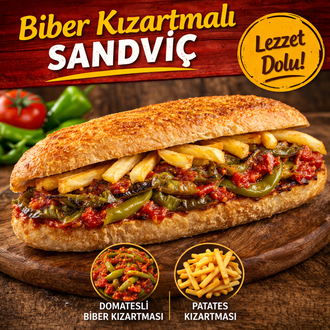 Biber Kızartmalı Soğuk Sandviç görseli