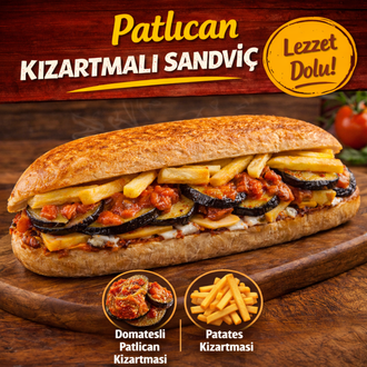 Patlıcan Kızartmalı Soğuk Sandviç görseli