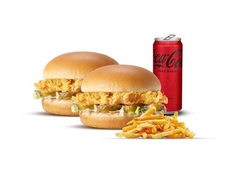 İkili Tavuk Burger Menü görseli
