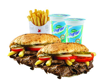 Efsane İkili Tombik Et Döner Menü görseli