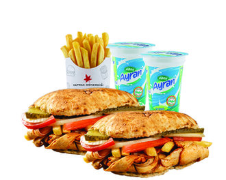 Efsane İkili Tombik Tavuk Döner Menü görseli