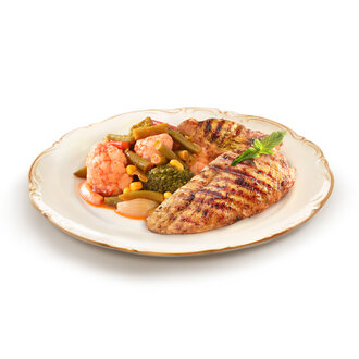 Duble Izgara Tavuk Ve Sebze Sote görseli