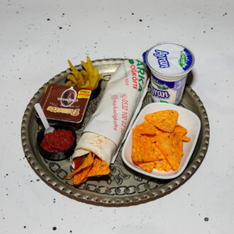 Doritos'lu Çiğ Köfte Dürüm Menü (130 Gr.) görseli