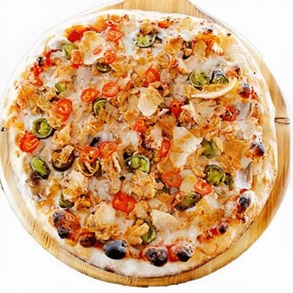 Acılı Tavuklu Pizza görseli